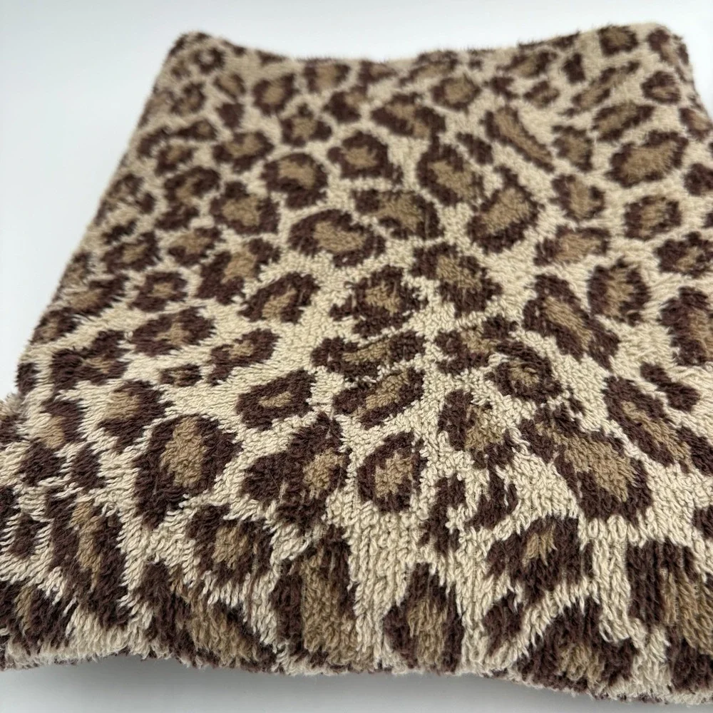 Ralph Lauren Vtg  Aragon Leopard Animal Print Cheetah Bath And Hand Towel Set
